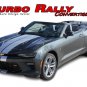 2016-2018 Chevy Camaro TURBO RALLY CONVERTIBLE Dual Racing Stripes Vinyl Graphic