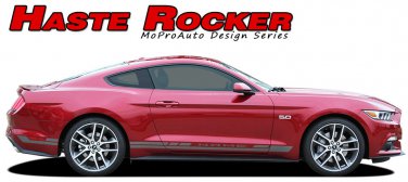 2015-2017 Ford Mustang HASTE ROCKER Lower Door Panel Vinyl Stripe Decals Graphic