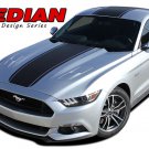 2015-2017 Ford Mustang Snake Wide Center Hood Racing Stripe Vinyl Graphic Decal