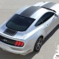 2015-2017 Ford Mustang Snake Wide Center Hood Racing Stripe Vinyl Graphic Decal