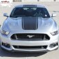2015-2017 Ford Mustang Snake Wide Center Hood Racing Stripe Vinyl Graphic Decal