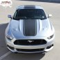 2015-2017 Ford Mustang Snake Wide Center Hood Racing Stripe Vinyl Graphic Decal