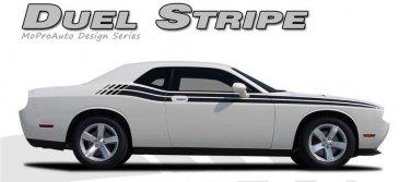 2017-2018 Dodge Challenger Dual Strobe Side Body 3M Vinyl Stripe Graphic Decal
