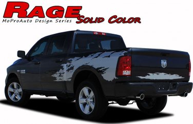 2009-2018 Dodge Ram RAGE Solid Color Truck Bed 3M Vinyl Graphics Decals Stripes