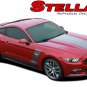 2015-2017 Ford Mustang STELLAR Boss 302 Hockey Vinyl Graphic Hood Stripe Decal