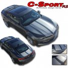 2016 2017 2018 Camaro RS V6 Rally Racing Stripes Hood 3M Vinyl Graphic Decals