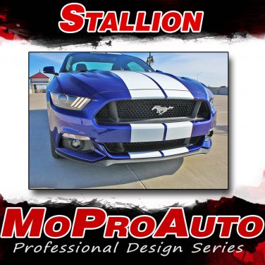 2015-2017 Ford Mustang GT V6 STALLION Rally Racing Stripes 3M Pro Graphic PD3218