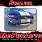 2015-2017 Ford Mustang GT V6 STALLION Rally Racing Stripes 3M Pro Graphic PD3218