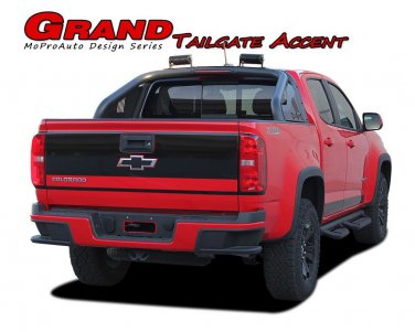2015-2018 Chevy Colorado Tailgate Truck Blackout Vinyl Graphic Stripe 3M Decal