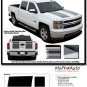 2014-2015 Chevy Silverado RALLY 1500 3M Vinyl Hood Tail Stripe Decals Graphic
