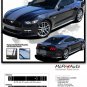 2015-2017 Ford Mustang GT CONTENDER Center Racing Stripes Decals 3M Pro PDS4534