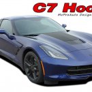 2014-2018 Corvette C7 HOOD Center Blackout Vinyl Graphic Decal 3M Pro Stripes