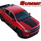 2015-2018 Chevy Colorado Summit Split Dual Hood Vinyl Graphics Stripes Decals 3M