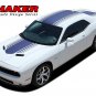 2015 2016 2017 2018 Shaker Challenger Hood Roof 3M Vinyl Graphic Stripes Decal