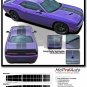 2008-2017 Dodge Challenger SXT SE R/T PULSE RALLY Stripe Decals 3M Vinyl PD4250