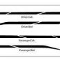 Uprise Side Body Line Accent Pin Stripes Vinyl Graphic Decal fits Toyota Tundra