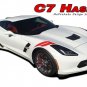 Corvette C7 HASH 2014-2018 Double Bar Hood Fender Vinyl Graphic Decal 3M Stripe