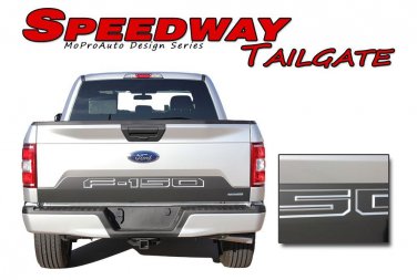 2018 Ford F-150 Tailgate Blackout Decal - Text Inlays Vinyl Graphics 3M Stripes