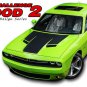 2015 2016 2017 2018 Dodge Challenger HOOD R/T Graphic Decals Stripe 3M Pro Vinyl