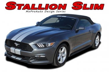 2015-2017 Ford Mustang STALLION SLIM 7" Wide Racing Rally Vinyl Graphic Stripe