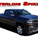 2016 2017 2018 Chevy Silverado Hood Spikes Spears 3M Vinyl Graphic Stripe Decal