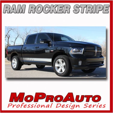 2009-2017 Dodge Ram 1500 Truck RAM ROCKER STROBE Decals Graphic 3M Stripe PD2120