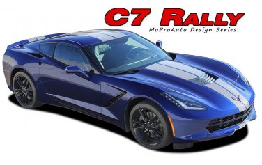 C7 RALLY Racing Stripe Dual Hood Vinyl Graphic 2014 2015 2016 2017 2018 Corvette