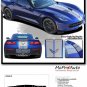 C7 RALLY Racing Stripe Dual Hood Vinyl Graphic 2014 2015 2016 2017 2018 Corvette