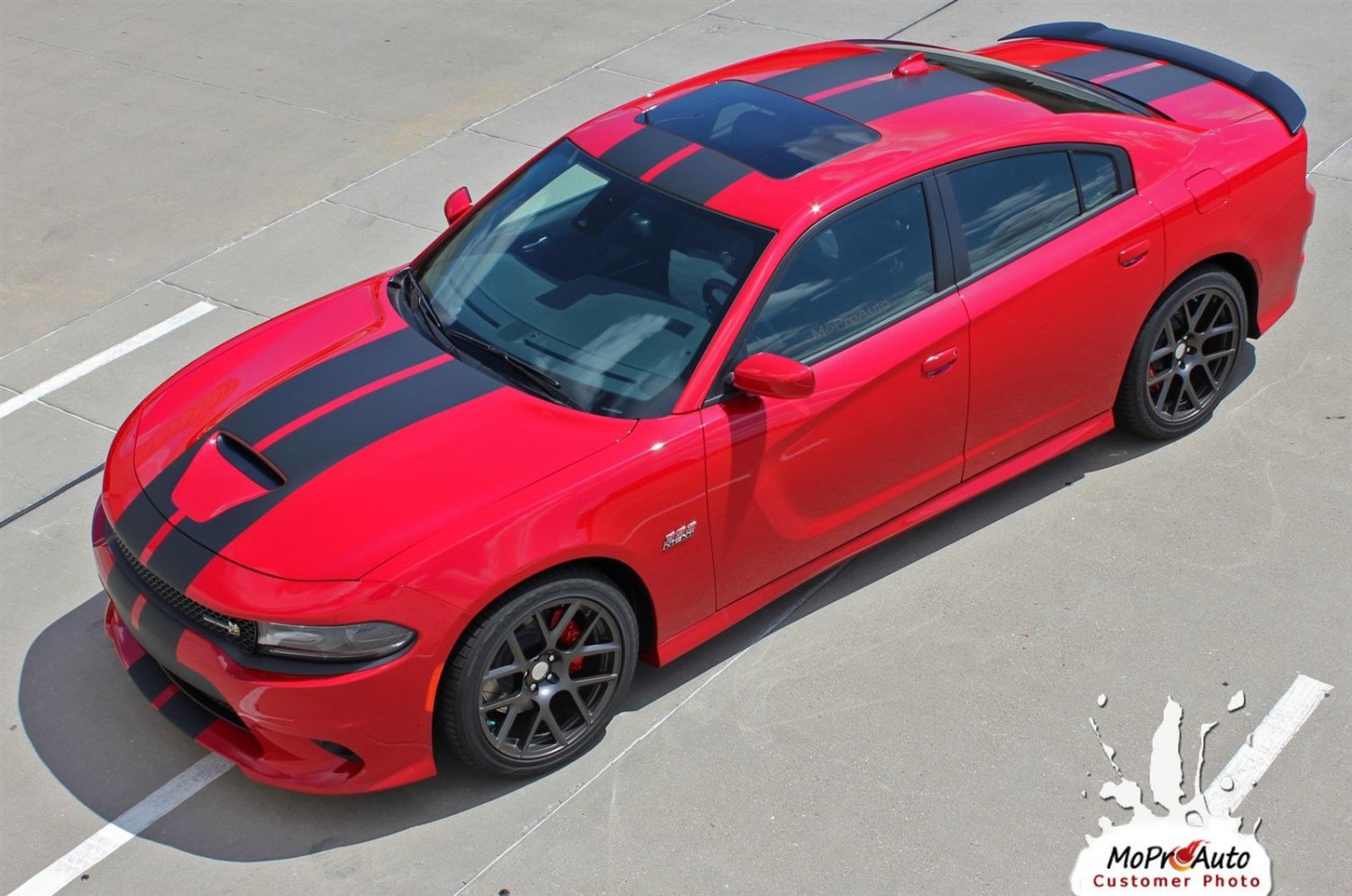 2015-2018 Dodge Charger R/T Scat Pack 392 Hellcat Racing Stripes Decals ...