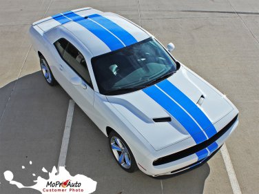 2015-2018 Dodge Challenger R/T SXT Rally Racing Stripes Graphic Decal 3M Pro PDS