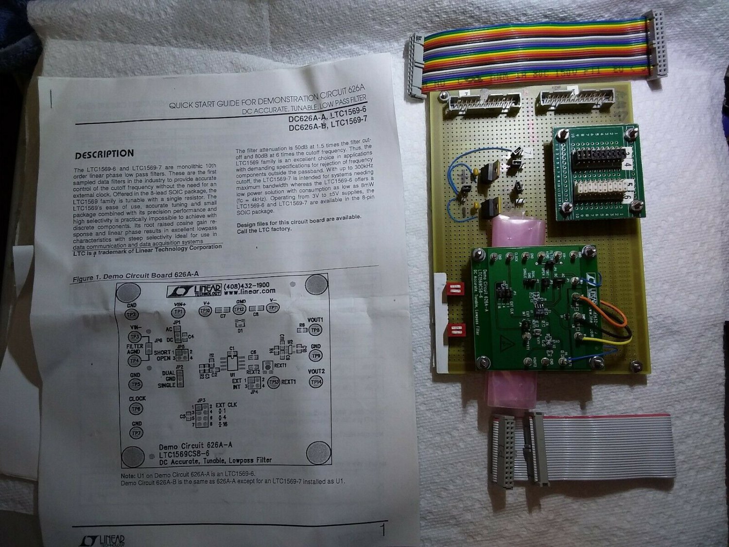 LTC1569CS8-6 - DC ACCURATE Tunable Low Pass Filter w Kluge Card z2