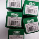 1000509 ushio Lot of 5 FEL 120V-1000W T6 Halogen Stage Lamp