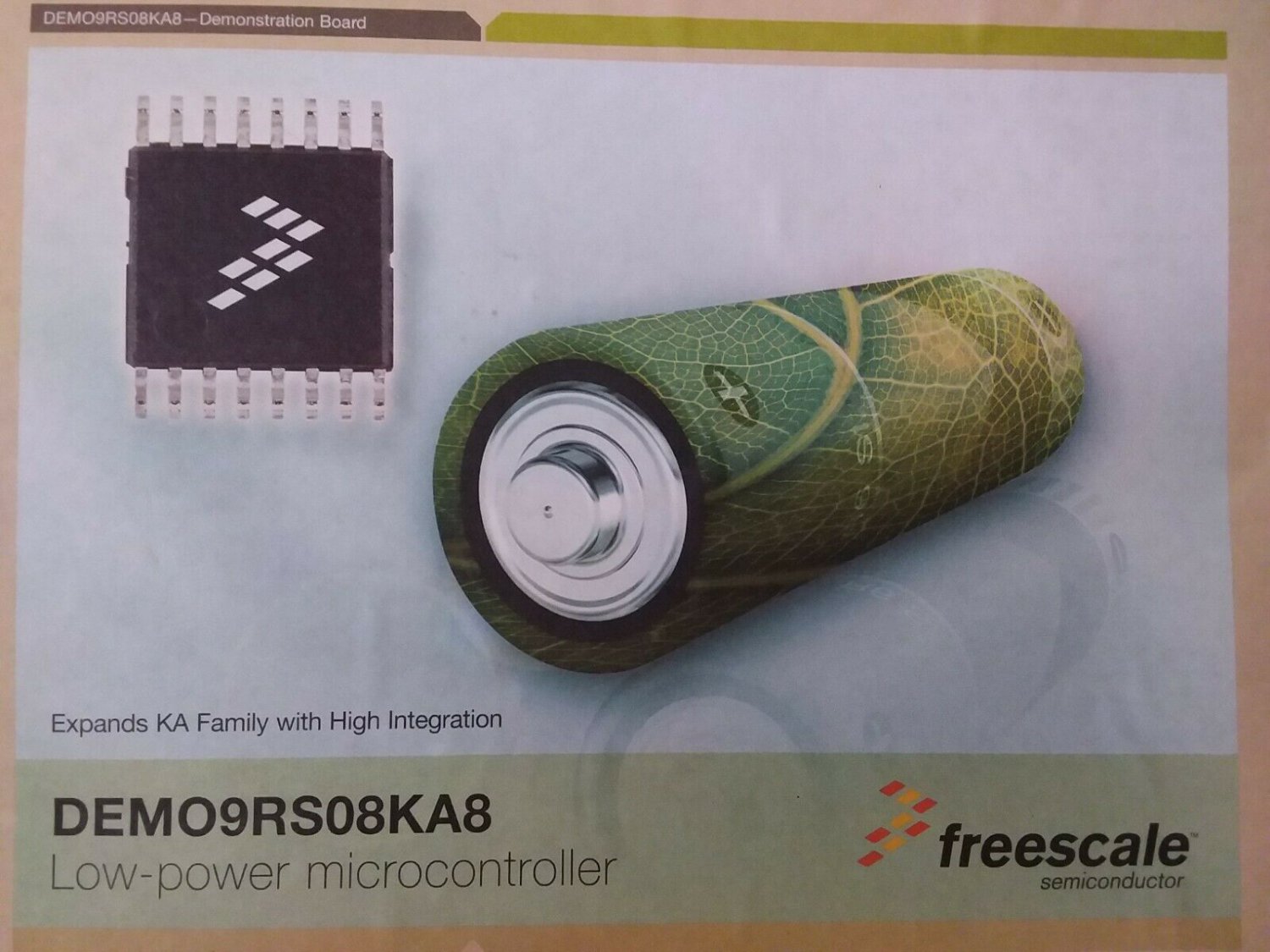 Freescale DEMO9RS08KA8 Low-Power MicroController - Expands KA w/High Integration