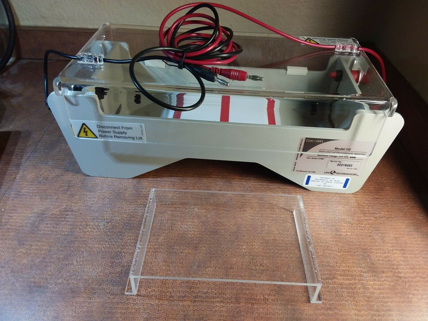 Life Technologies Gibco BRL Model H5 Horizontal GEL Electrophoresis Apparatus