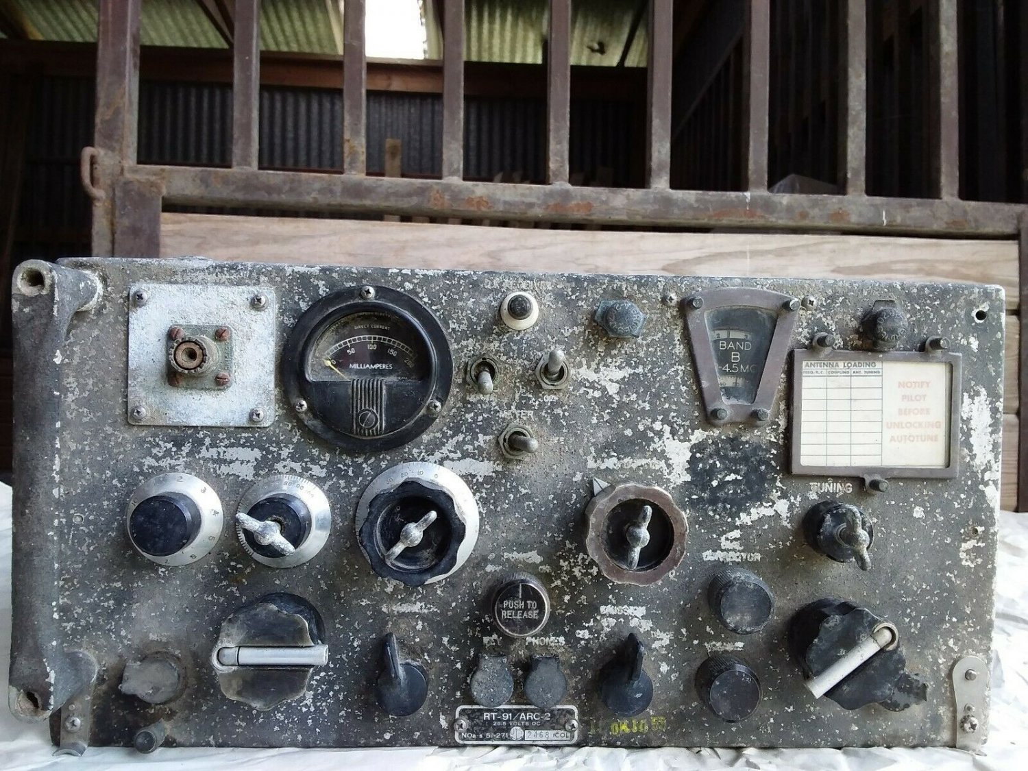 Collins US AF RT-91/ARC-2 Military Radio