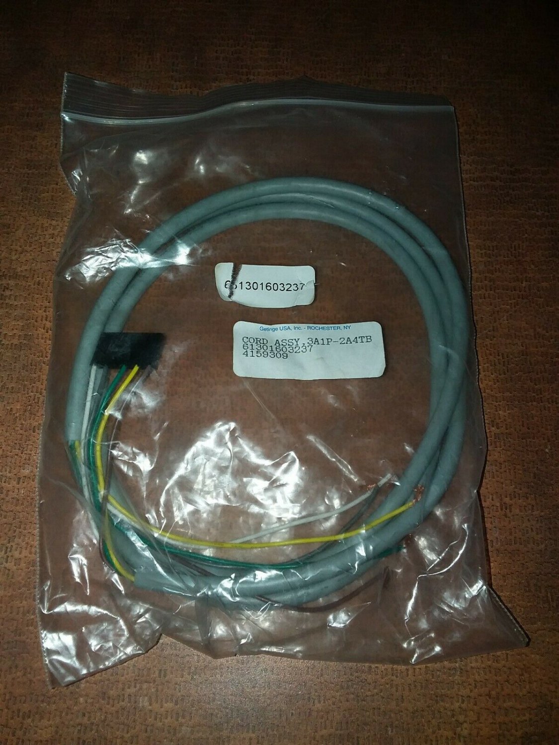 GETINGE/CASTLE 3A1P-2A4TB Ultrasonic AutoClave 61301603237 Cord Assy Exceltek b1