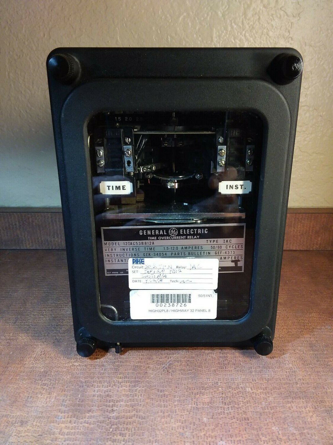 GENERAL ELECTRIC 12IAC53B812A Time OverCurrent Relay GE