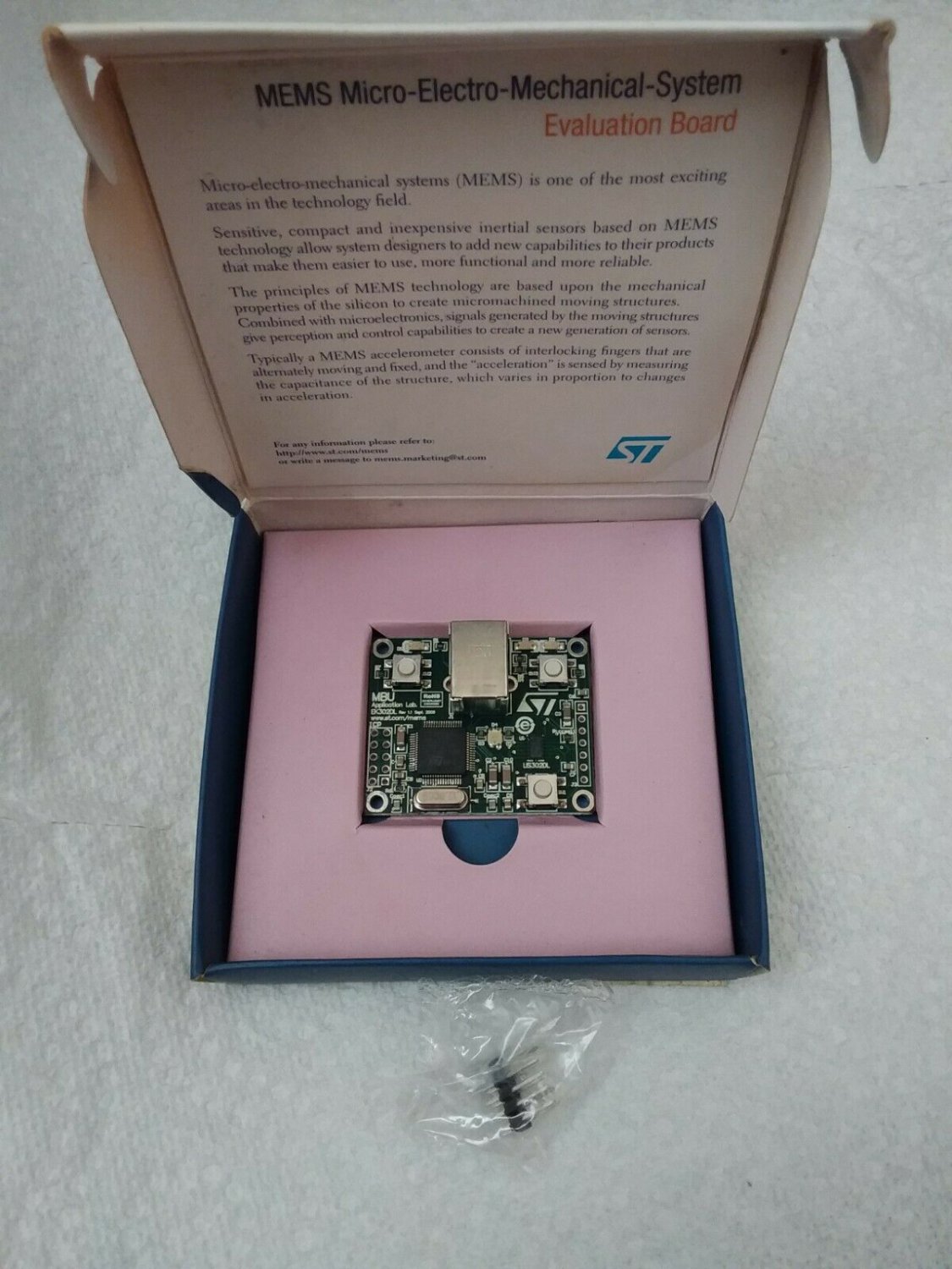 STEVAL MKI006V1 MEMS Expansion Board MBU lab EK302DL&Acirc;&nbsp;&Acirc;&nbsp;..... E2