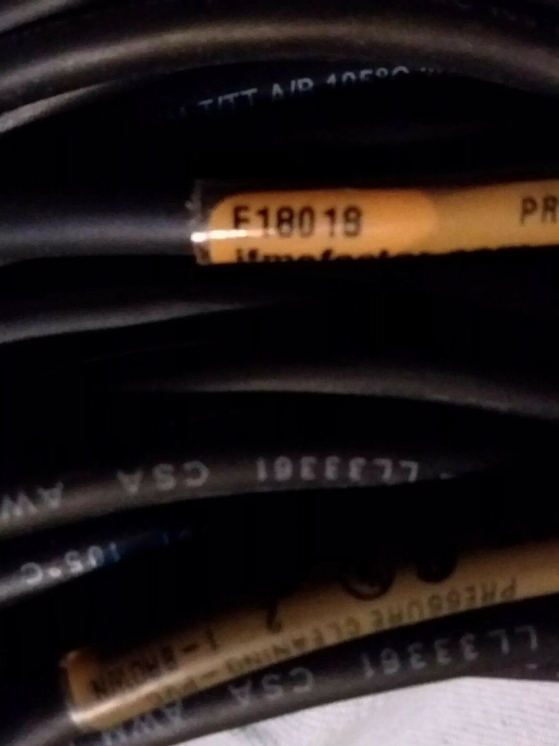 IFM Efector E 180 18 Communication Cord 250V lot of 2 cable... i1