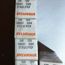 SYLVANIA 58651 5W 12V lot of 5 GX4 5T3Q/LP/CF E4