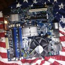 PC Used INTEL G45 Intel motherboard DG45ID w/ CPU & FAN p1 k1