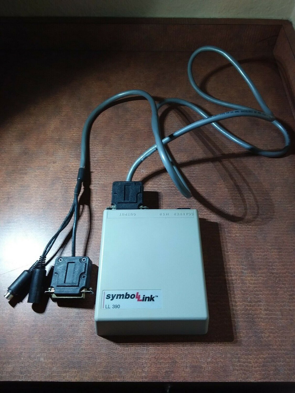 Symbol Link LL-390 symbol scanner w/ cable LL-390-I03AAG Sept 1993 b2