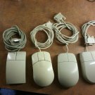 Lot of 4 Vintage 9PIN Serial InPort PS/2 mouse d5