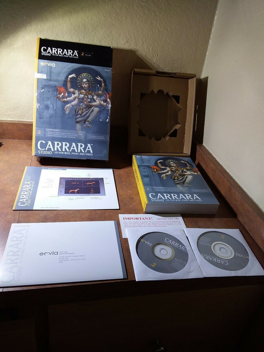 Carrara V2 Studio 3D For Web Print & Video CAR-MW-US-R MAC Windows