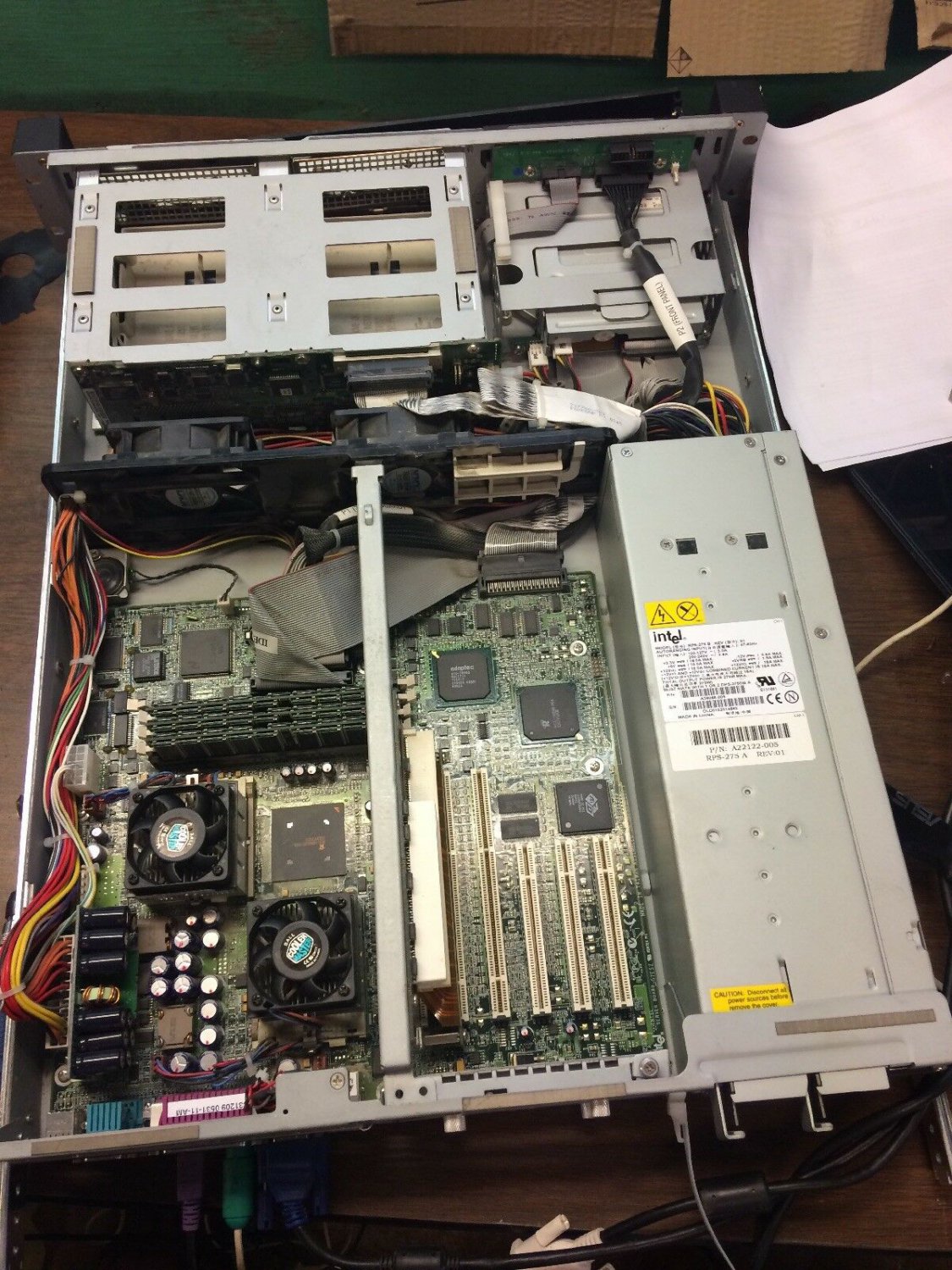 Intel Server System Rack mountable With Rails Dual Pentium III 3 Tested