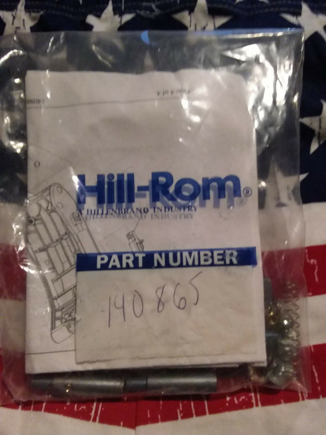 Hill-Rom versacare side rail in line spring kit 140865 ,140866 ,140867 140868 z1