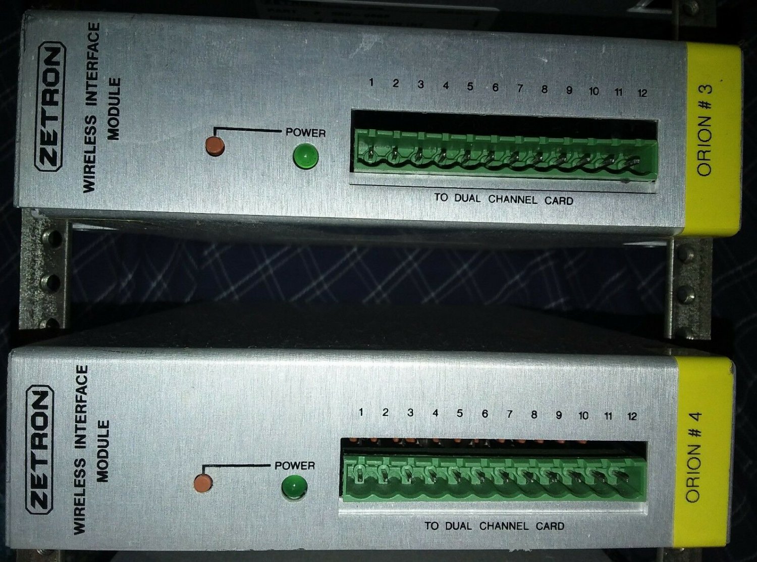 2 Zetron Wireless Interface Module 950-9868 S4000 Orion Int. lot of two