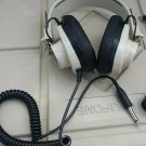 NEW Vintage Califone 2924AV-P Over The Ear Mono Headphones Coiled Cord Retro
