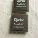 Lot of 2 Vintage Cyrix FasMath CX-83D87-33-GP CPGA Math Coprocessor NPU FPU 386
