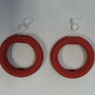 2" BUTTERFLY VALVE SEAT GASKET ORANGE SILICONE lot of 2 h1